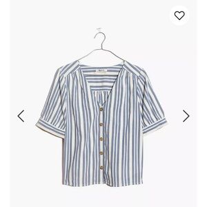 Madewell Plaza button front shirt in stripe